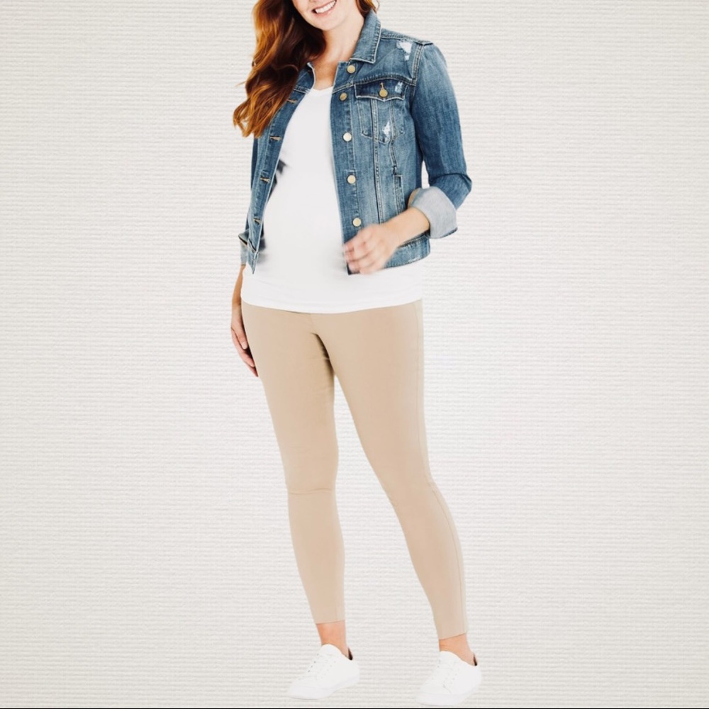 Motherhood Maternity Skinny Khaki Pants Size S